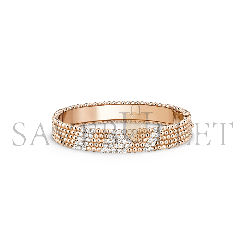 v*n cl**f arpels perlÉe D1am0nds bracelet 5 rows medium model vcarpfyf00